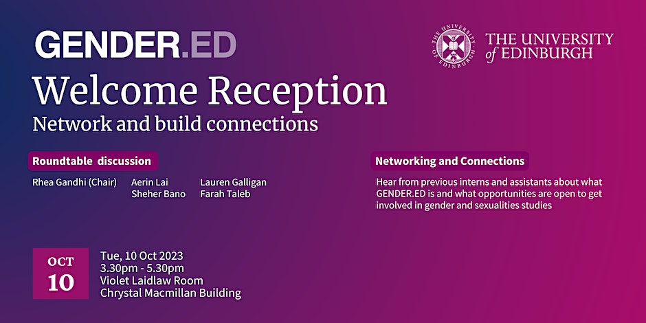 Welcome Reception Event Poster
