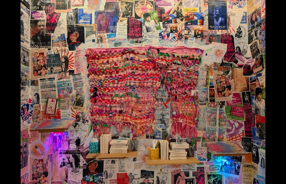 An art installation at the Stonewall National Monument Visitor Centre, NYC.