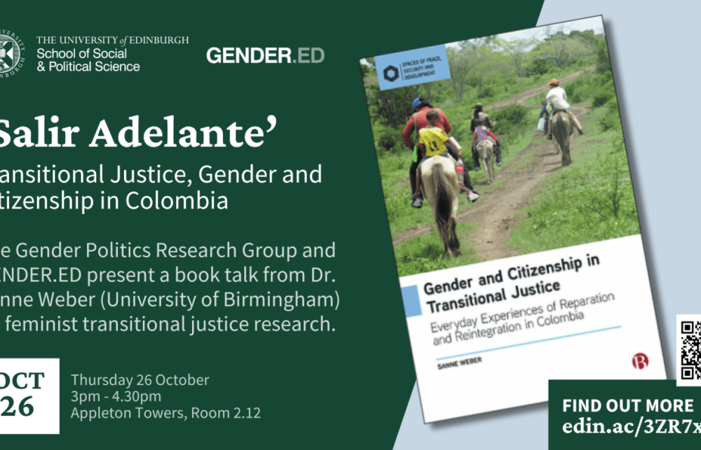 ‘Salir Adelante’: Transitional Justice, Gender and Citizenship in Colombia Poster