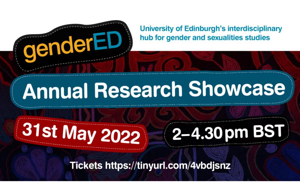 genderED Annual Research Showcase 31st May 2022 2-4.30pm BST